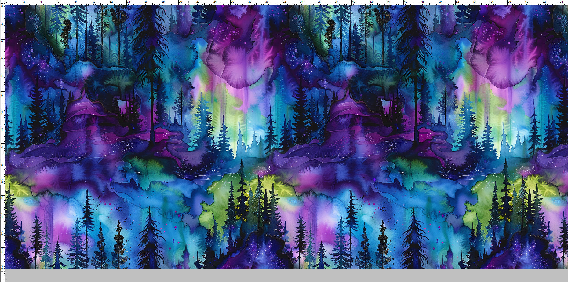 Northern Lights Forest