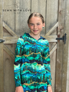 Kids Hooded Forest Swing Dress