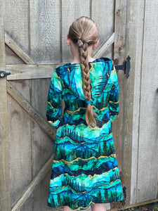 Kids Hooded Forest Swing Dress