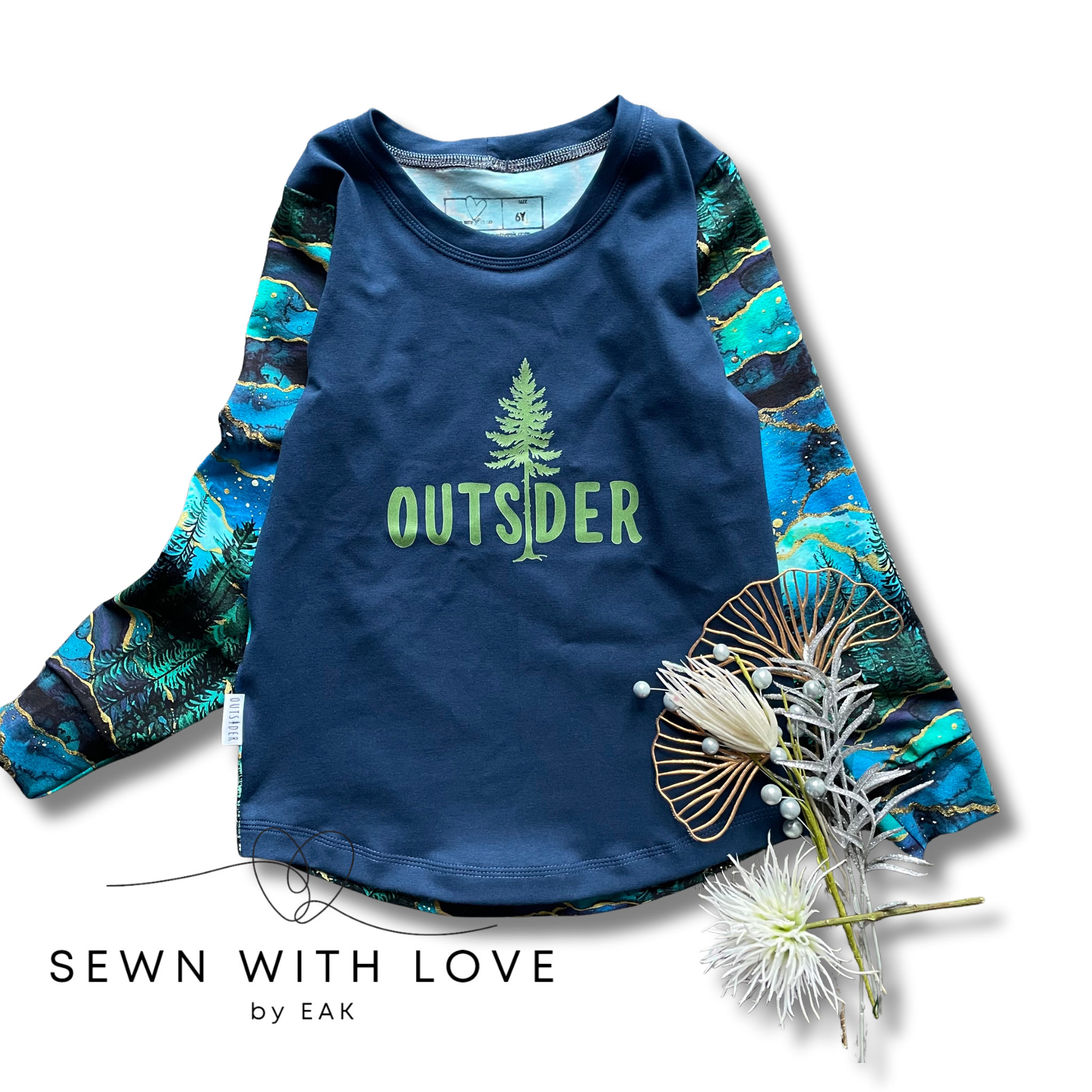 Kids Outsider Curved Hem Tee