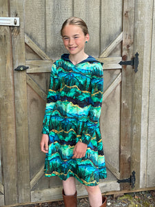 Kids Hooded Forest Swing Dress