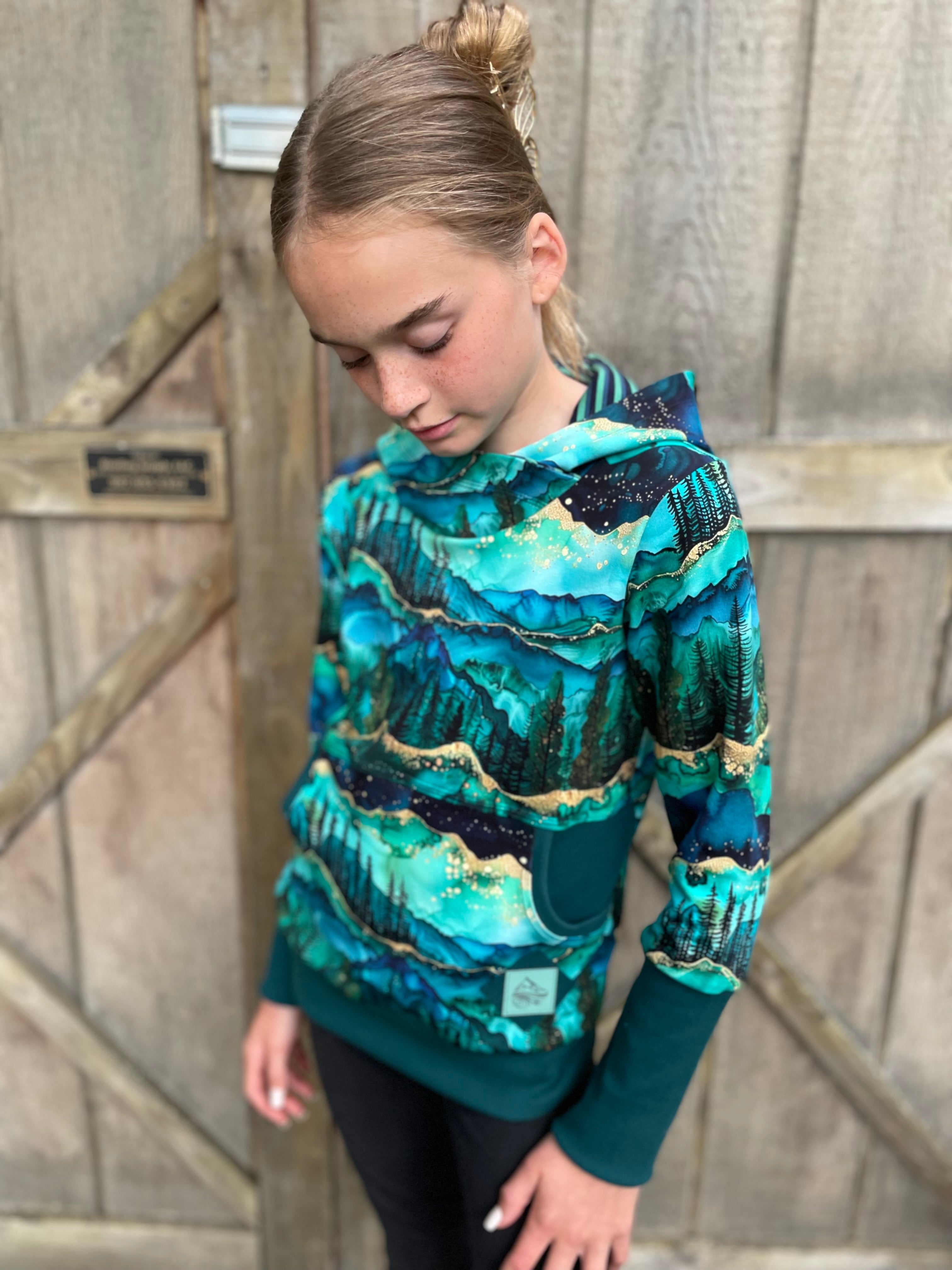 Kids Grow-with-me Forest Hoodie