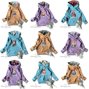 Kids Grow-with-me hoodies