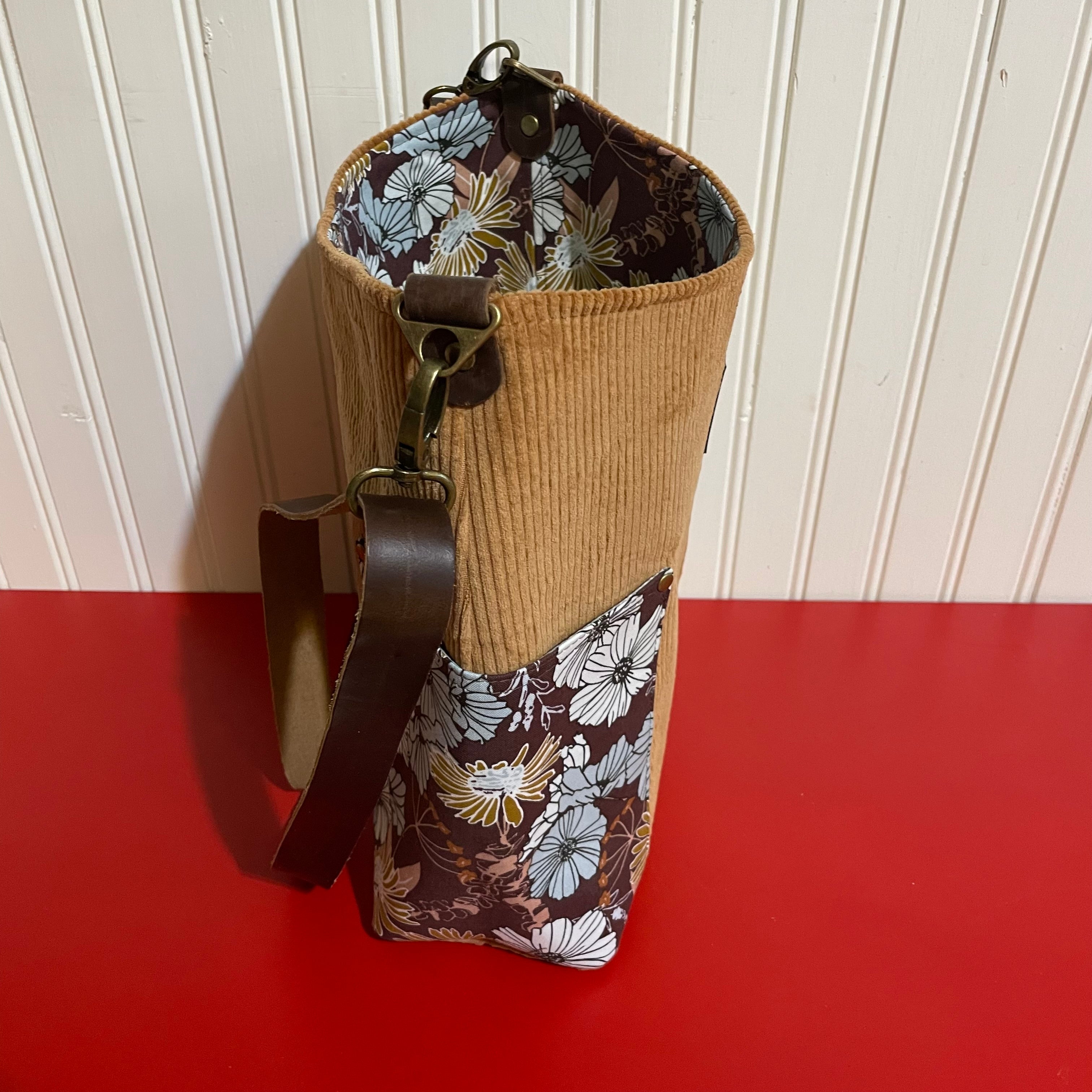 Compass Bag with Leather Strap